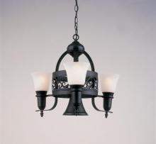 Hi-Lite MFG Co. H-3Y-D-BR47-MARBLE - 4-LIGHT POT RACK CHANDELIER